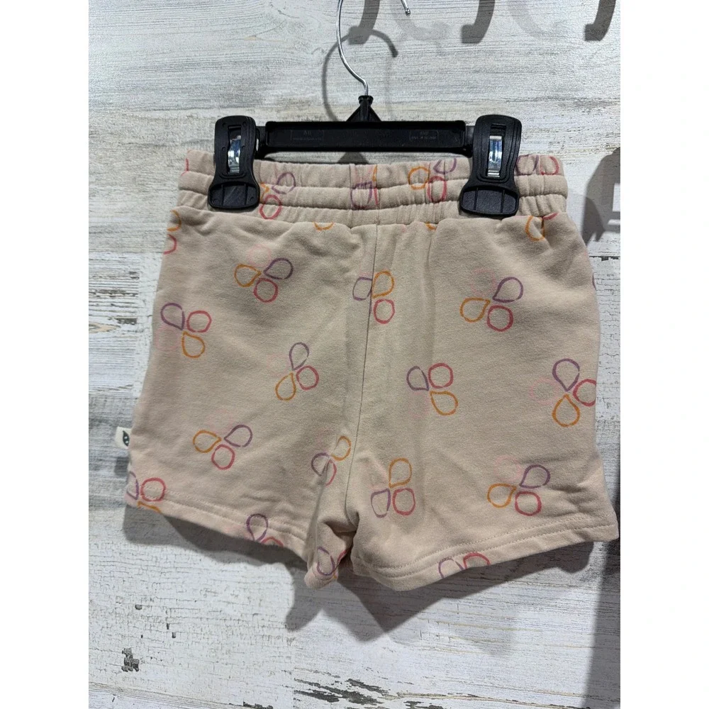 Easy Peasy Okie Dokie Shorts Girls 3T Tan Purple Pink Bundle Ribbed Cotton EUC